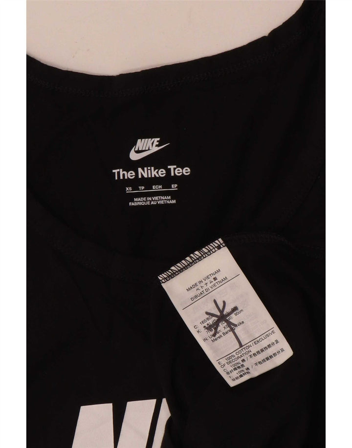 Canotta grafica Nike da uomo XS in cotone nero