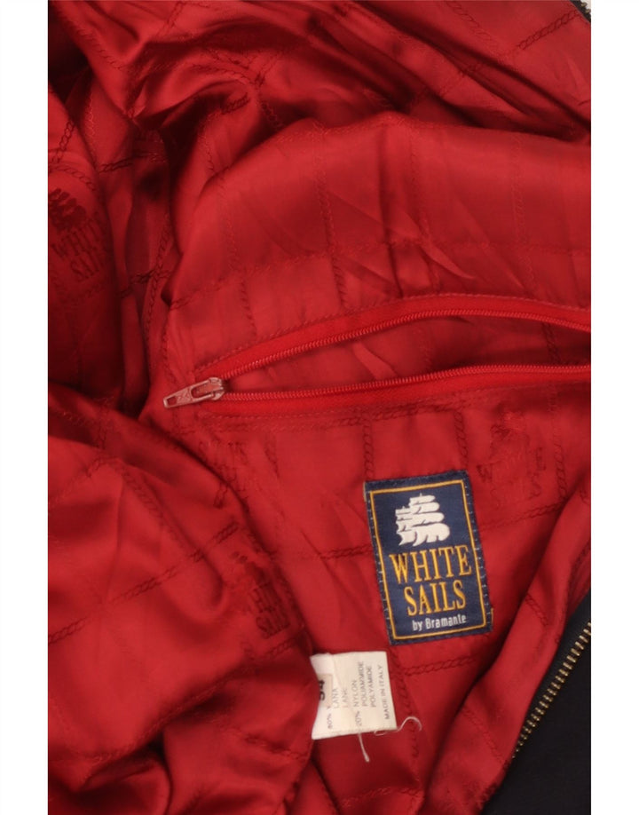 Giubbotto bomber da uomo WHITE SAILS IT 54 2XL Lana blu navy