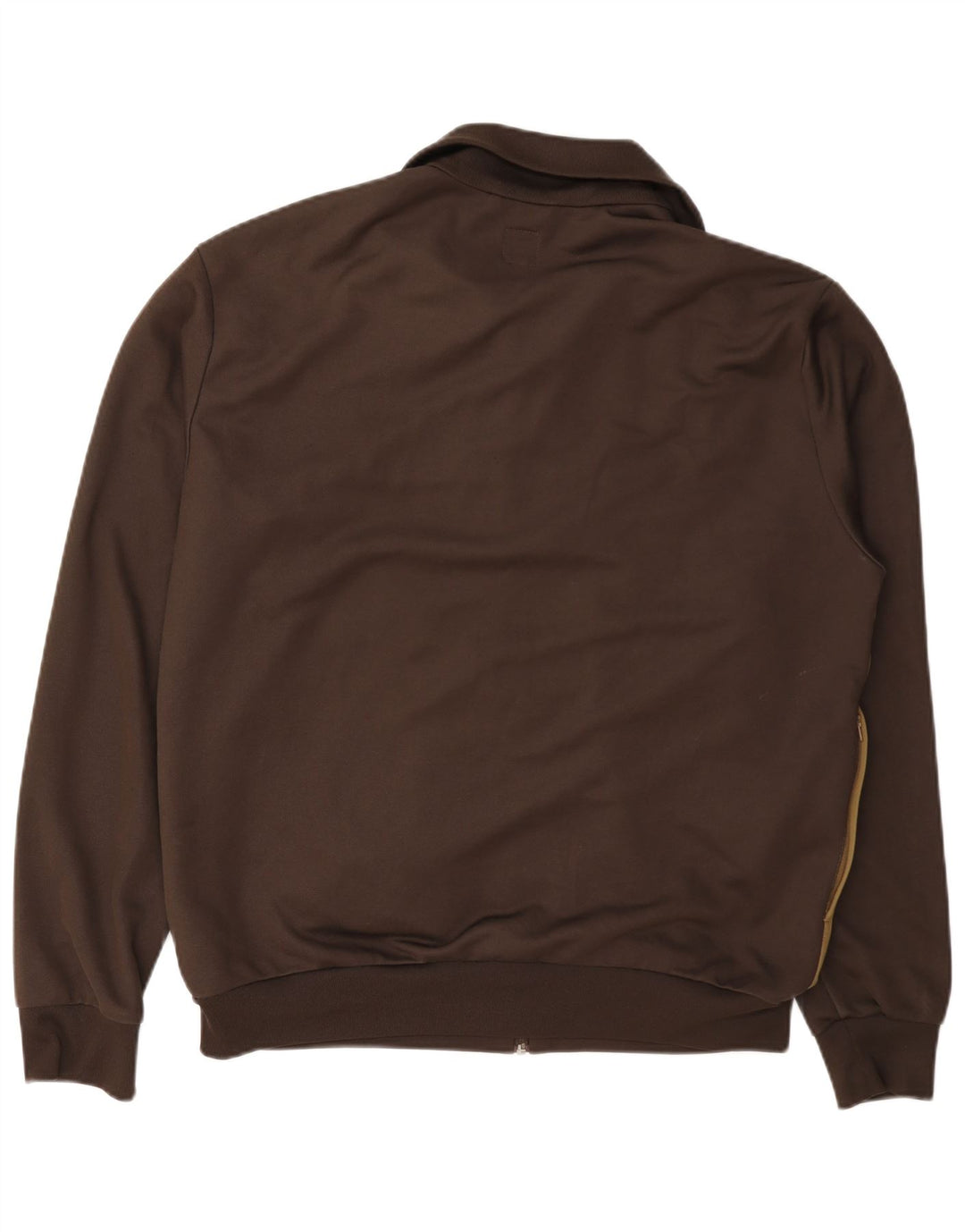 Giacca da ginnastica da uomo Adidas, giacca grande, in cotone color block marrone