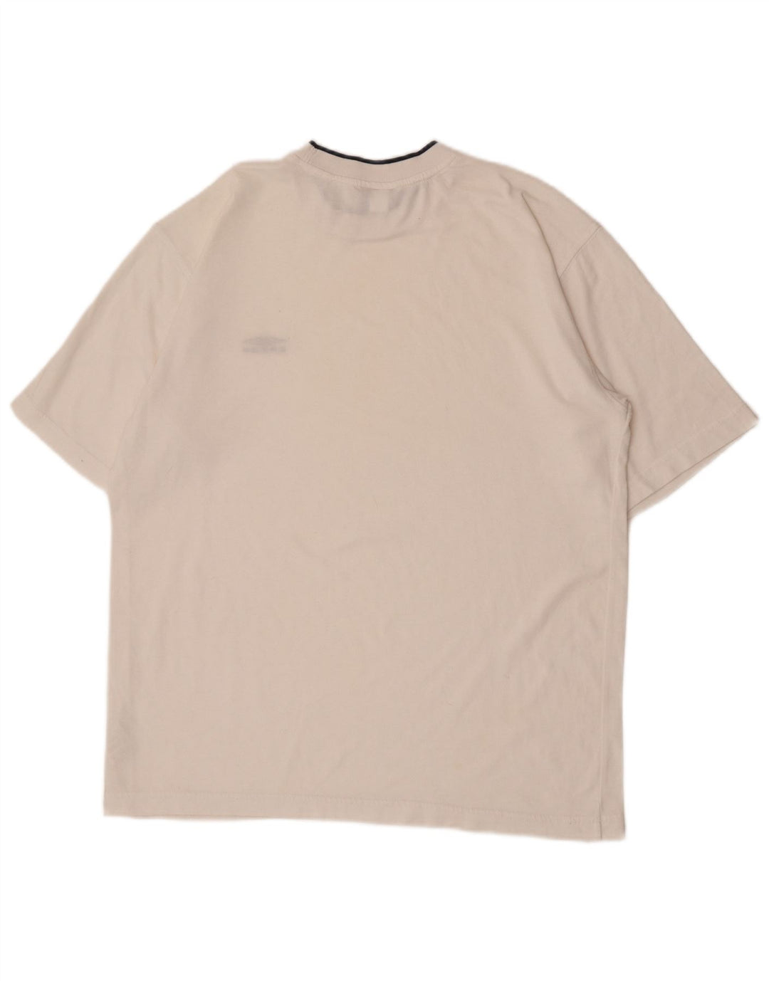 T-shirt grafica da uomo Umbro Top grande in poliestere bianco sporco
