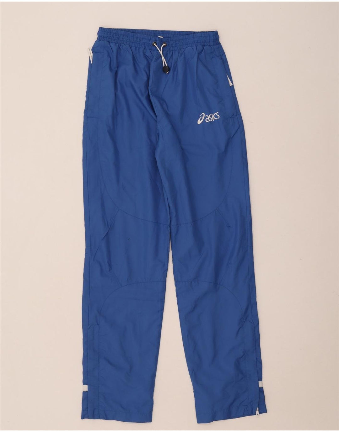 Pantaloni da tuta da uomo Asics in poliestere color block blu medio