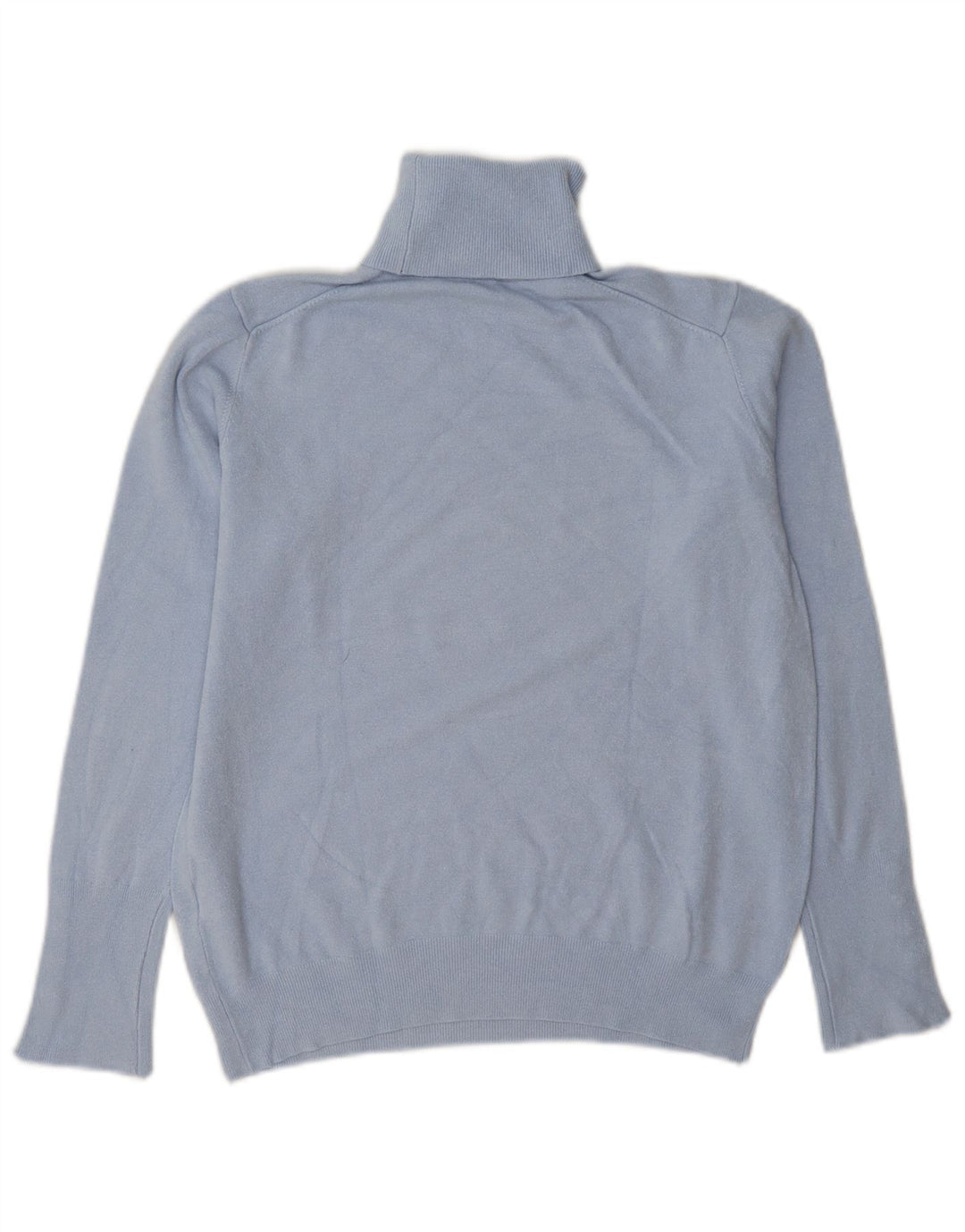 Maglione maglione a collo alto da donna Zara UK 14 grande viscosa blu