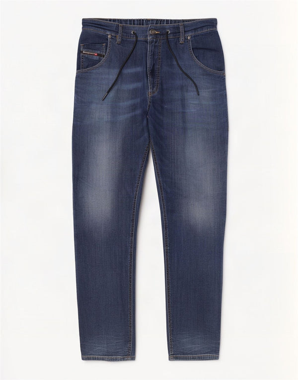 Jeans da uomo Diesel Krooley-Jogg affusolati W32 L32 in cotone blu