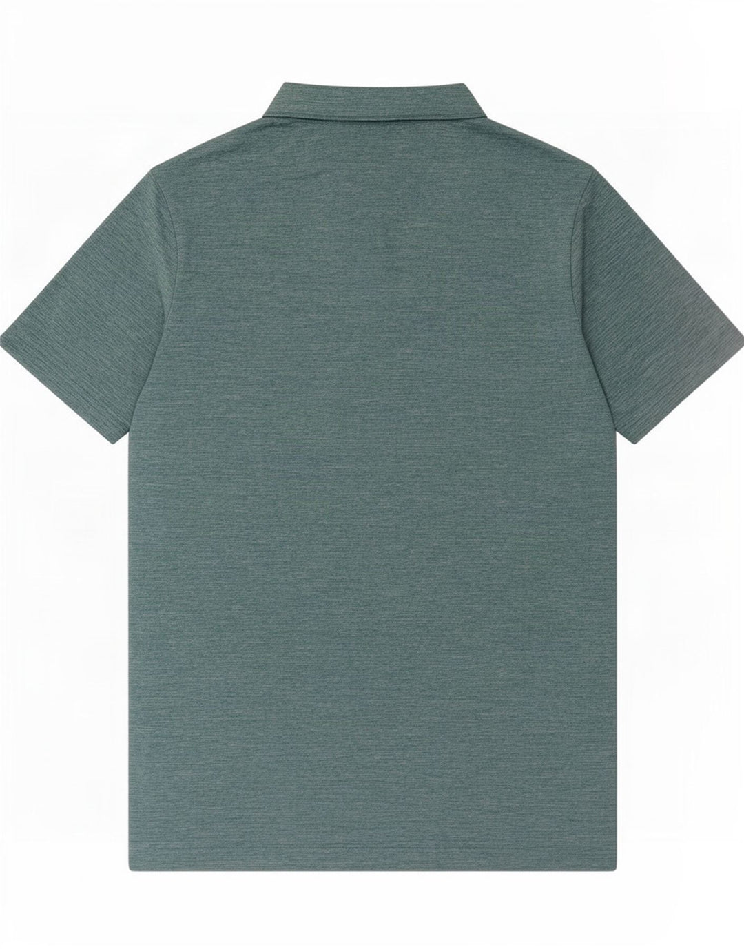 Polo da uomo Columbia in poliestere screziato verde medio