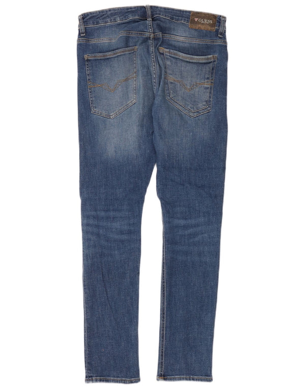 Jeans Super Skinny da Uomo Guess W32 L32 Cotone Blu