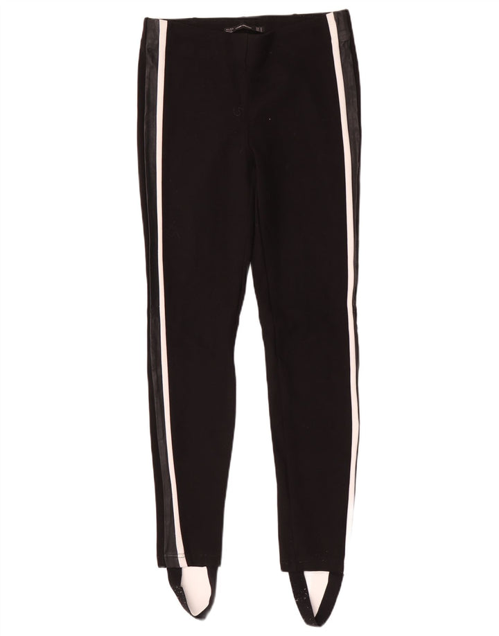 Leggings con staffa Zara Trafaluc da donna UK 12 viscosa nera media