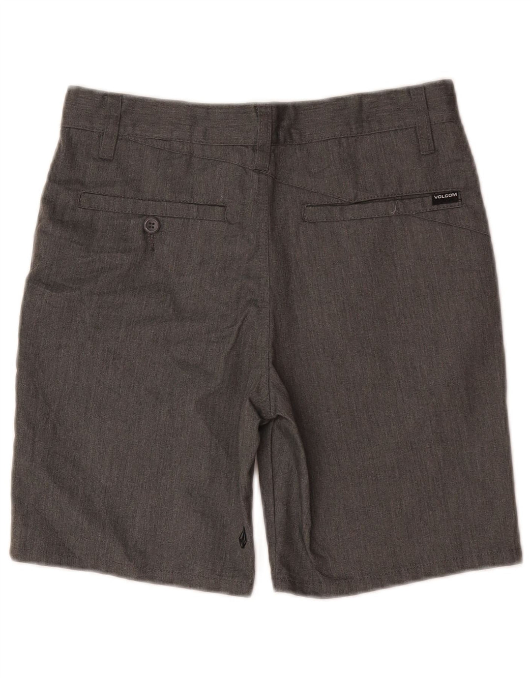 Pantaloncini chino da uomo Volcom W28 piccoli in poliestere grigio