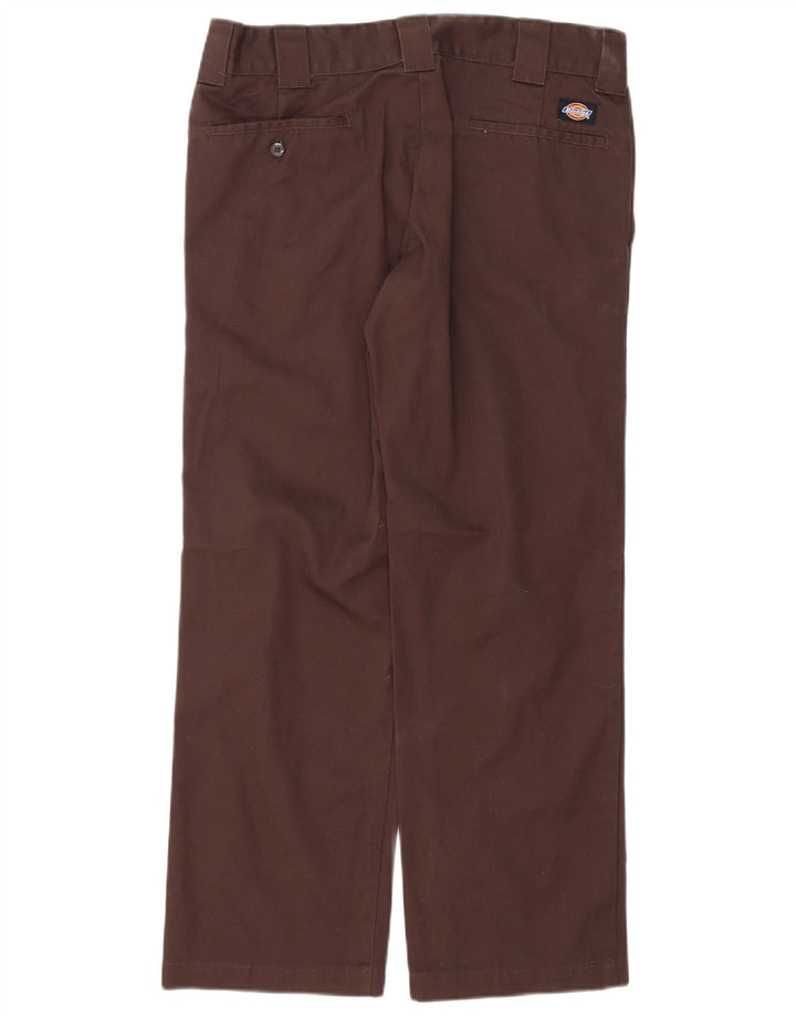 DICKIES Pantaloni chino dritti da uomo W32 L30 Poliestere marrone