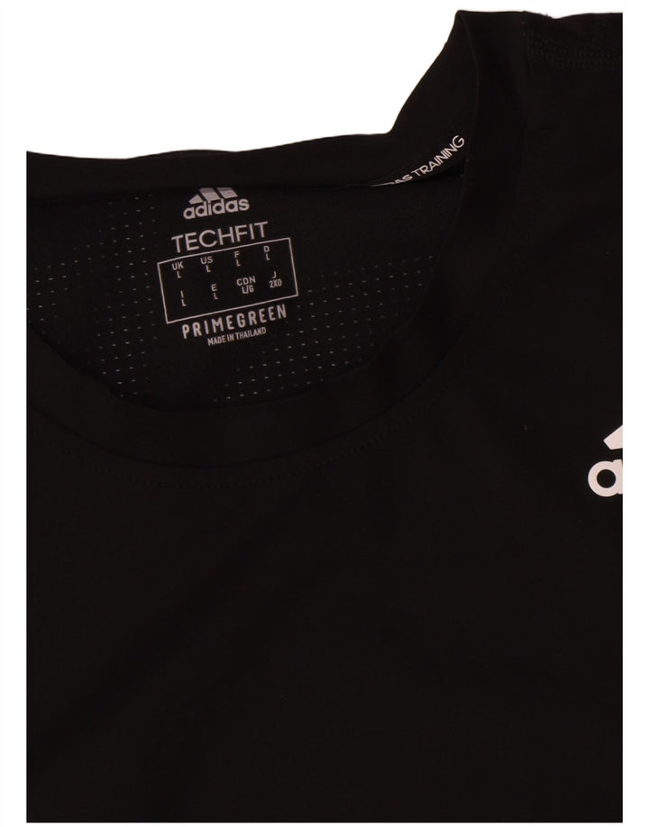Canotta Adidas Aeroready da uomo grande in poliestere nero