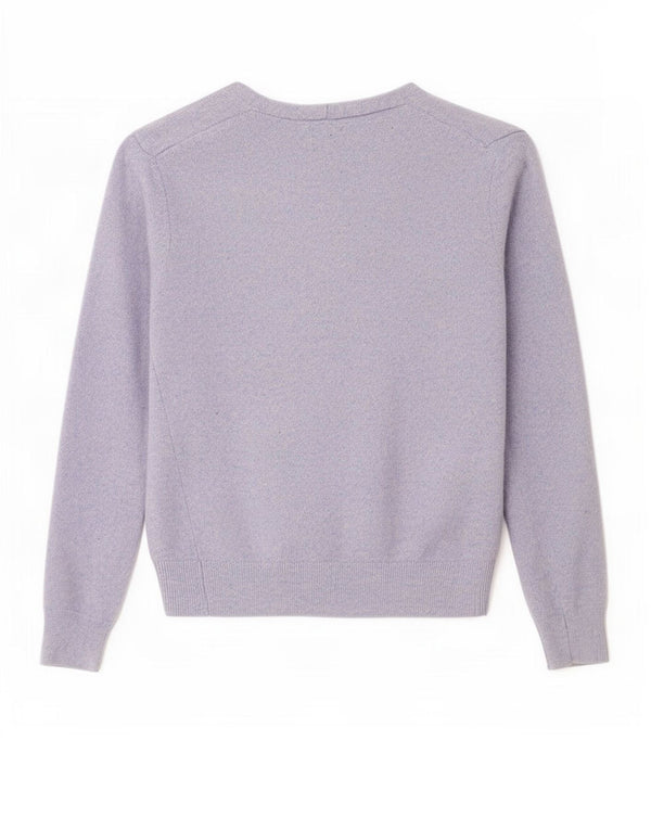Maglia Cardigan Bambina Benetton 7-8 Anni Blu Lana Merino