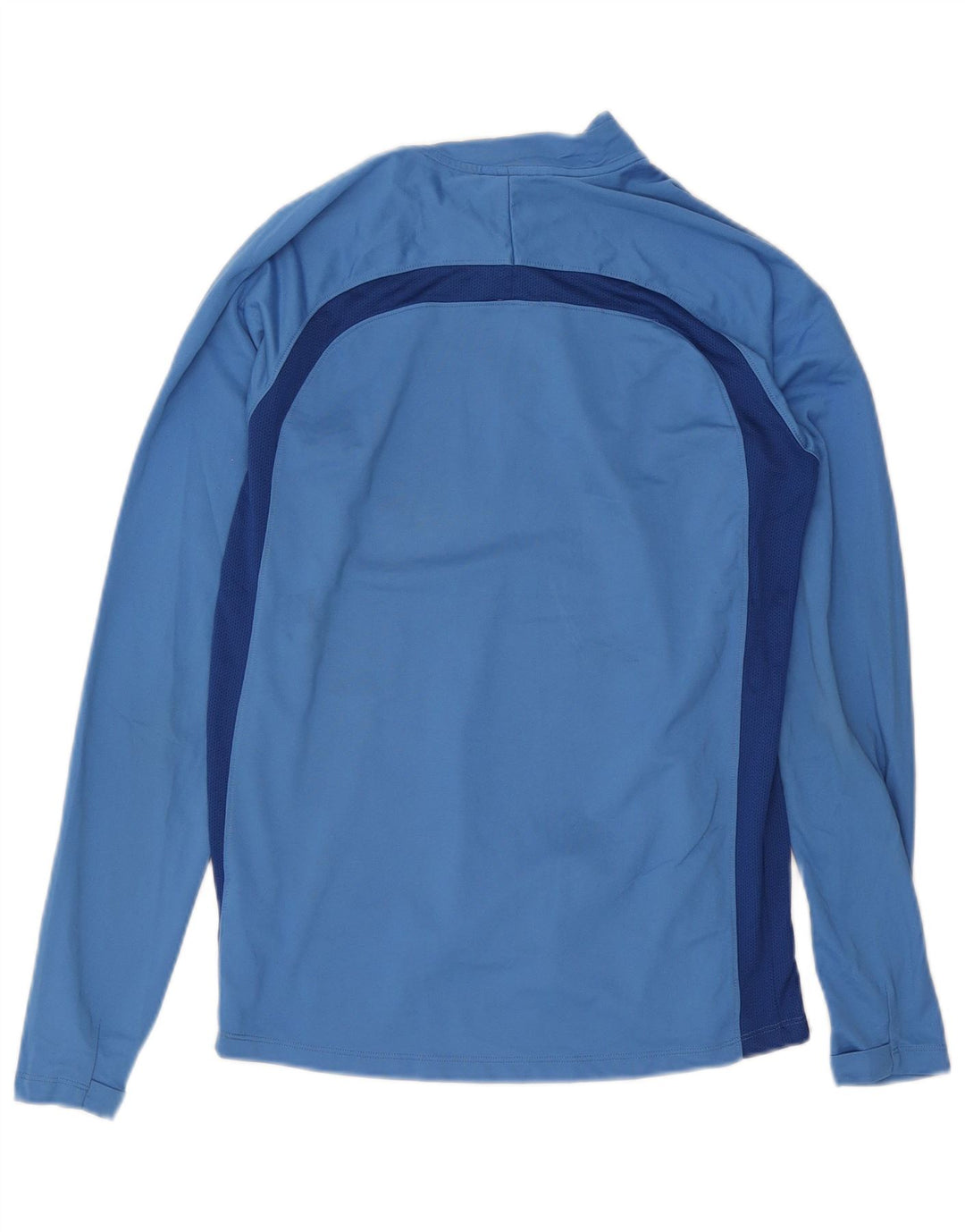 Maglia da tuta Nike Dri Fit con zip e collo da uomo, color block blu medio