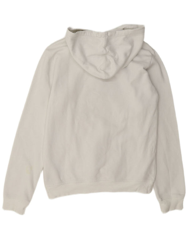 Felpa con cappuccio da uomo con vestibilità regolare grafica Adidas, piccola, in cotone bianco