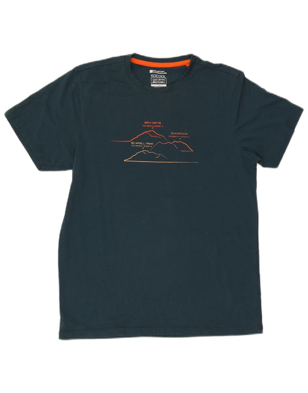 Mountain Warehouse T-shirt grafica IsoCool da uomo piccola in cotone verde