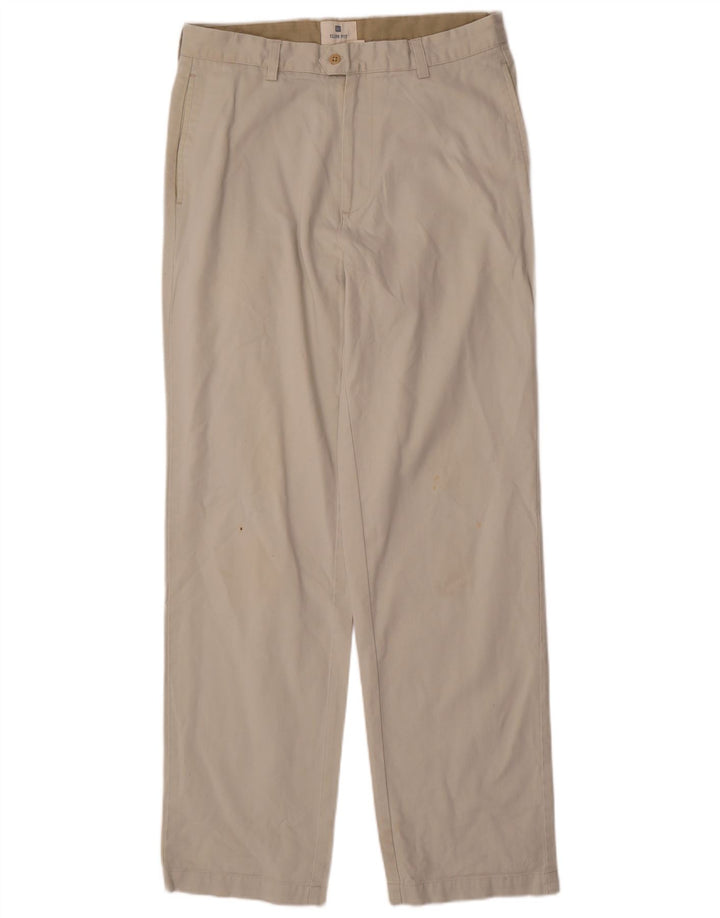 Pantaloni da abito slim fit da uomo Gap W32 L32 in cotone beige