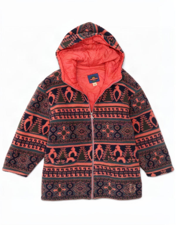 Giacca a vento con cappuccio da donna Santo Stefano UK 14 media multicolore