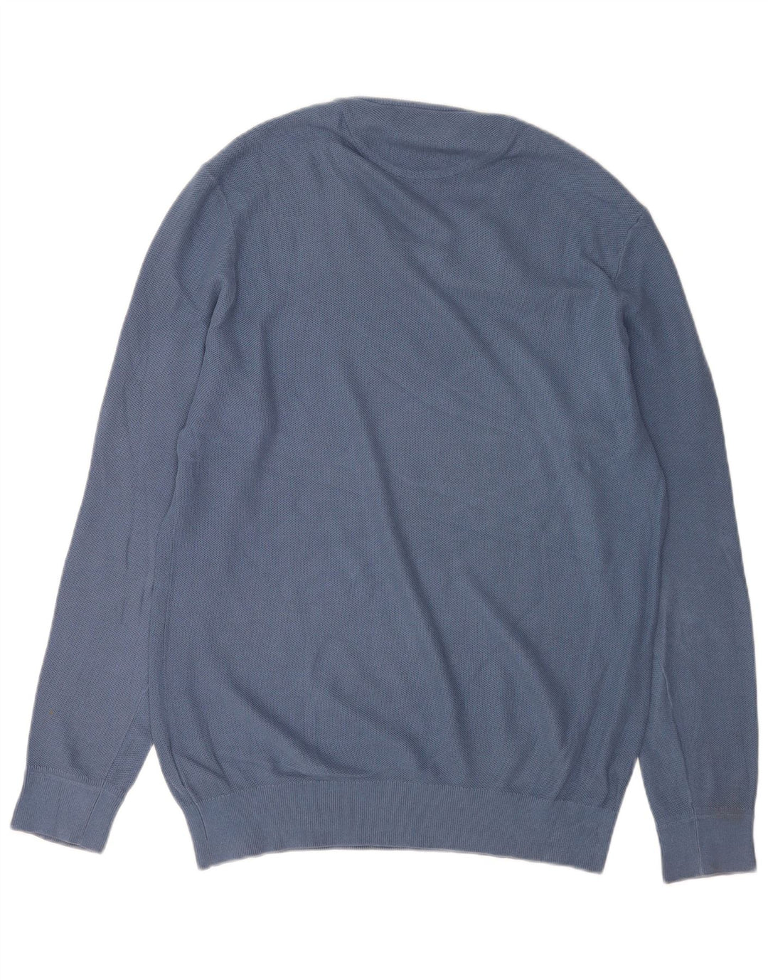 Maglione maglione con scollo a V da uomo Timberland grande cotone blu
