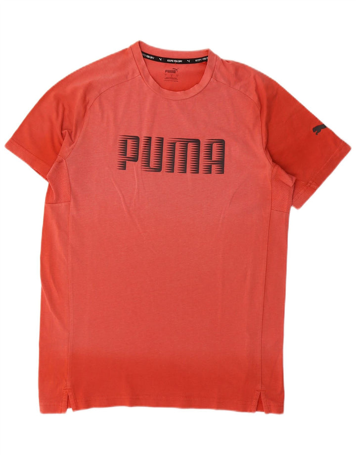 T-shirt grafica da uomo Puma Large rossa