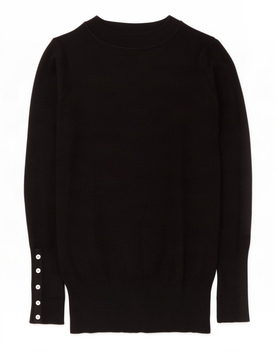 Maglione maglione collo alto da donna Zara UK 8 piccolo rayon nero