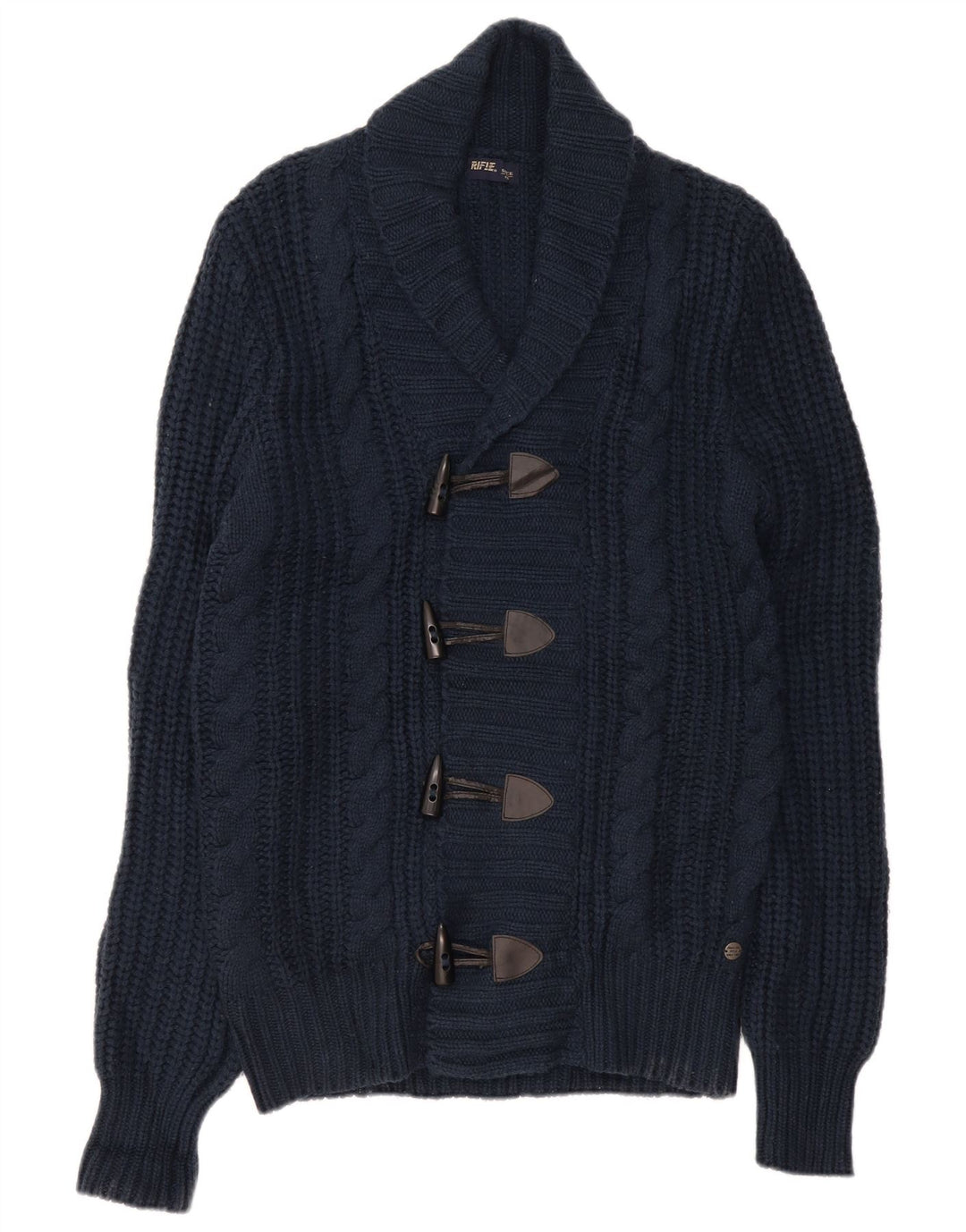 Maglione cardigan da uomo Rifle grande acrilico blu navy