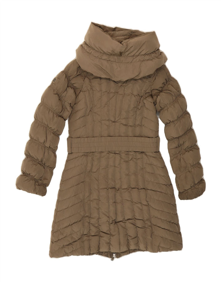 VINTAGE Womens Padded Coat UK 10 Small Beige Polyester Vintage Vintage and Second-Hand Vintage from Messina Hembry 