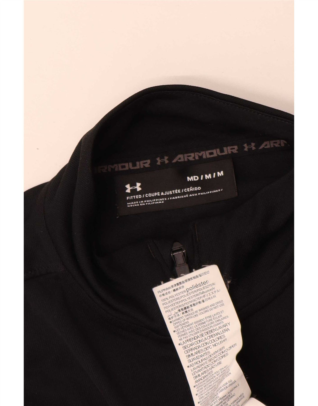 Giacca da tuta da uomo Under Armour in poliestere nero medio