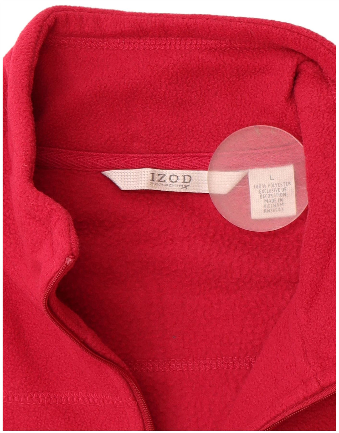 Giacca in pile da donna Izod UK 16 Large Rosa Poliestere