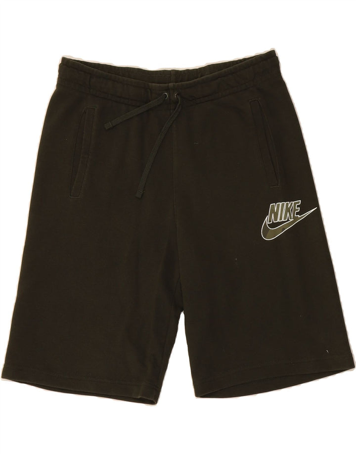 NIKE Mens Graphic Sport Shorts Large  Khaki Cotton Vintage Nike and Second-Hand Nike from Messina Hembry 