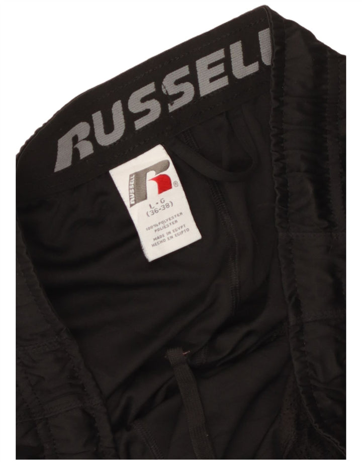 Pantaloncini sportivi da uomo Russell Athletic grandi neri in poliestere