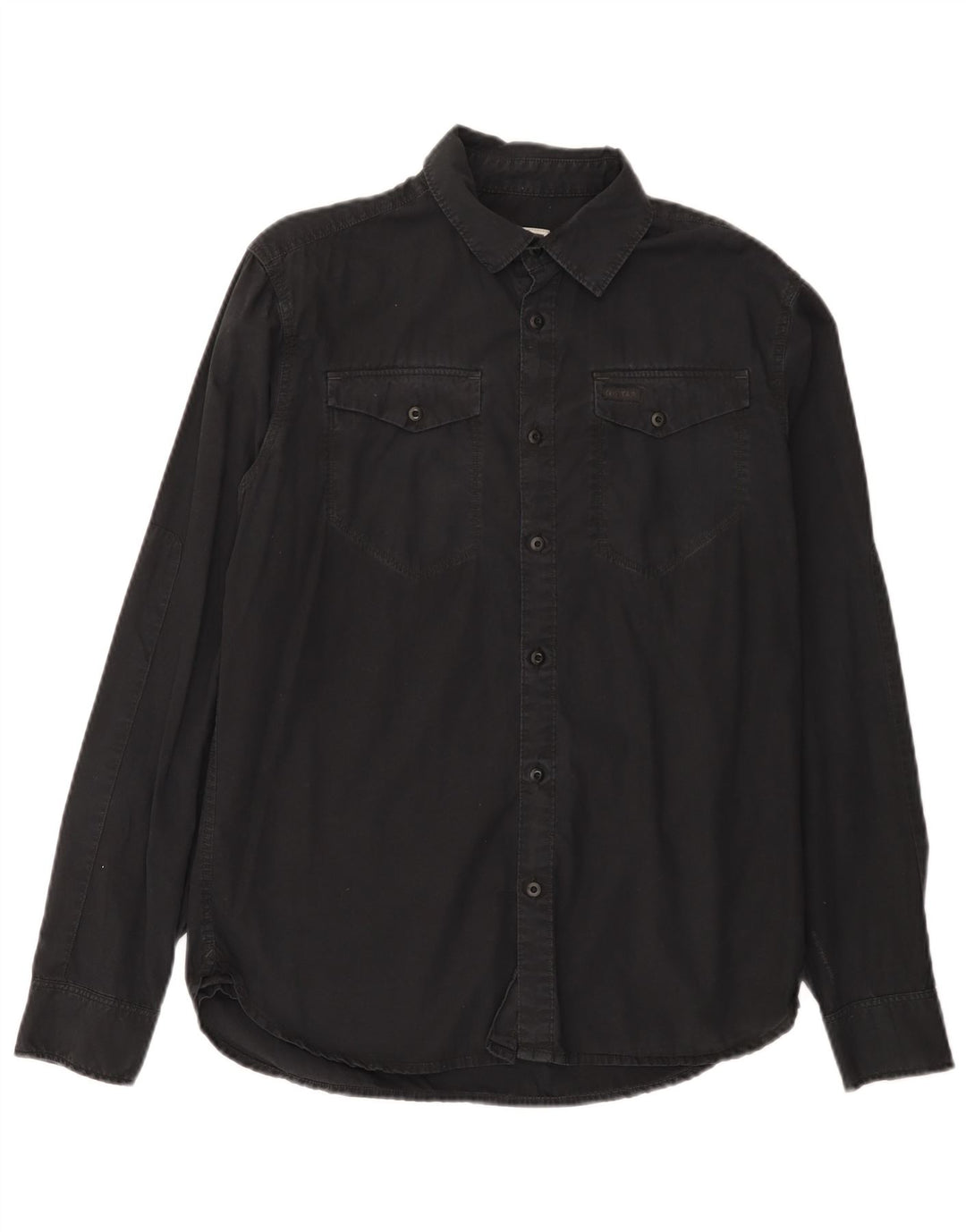 Camicia da uomo G-Star in cotone nero medio