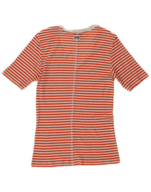 Maglietta da donna G-Star Top UK 4 XS rossa a righe