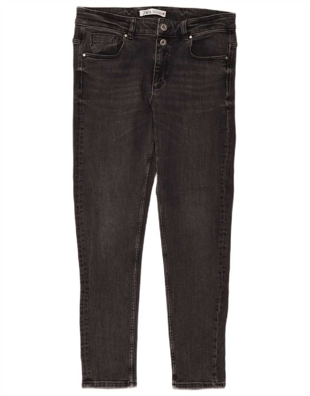 Jeans skinny da donna Zara EU 42 Large W32 L27 Grigio