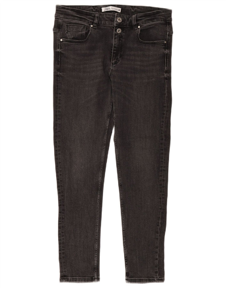 Jeans skinny da donna Zara EU 42 Large W32 L27 Grigio