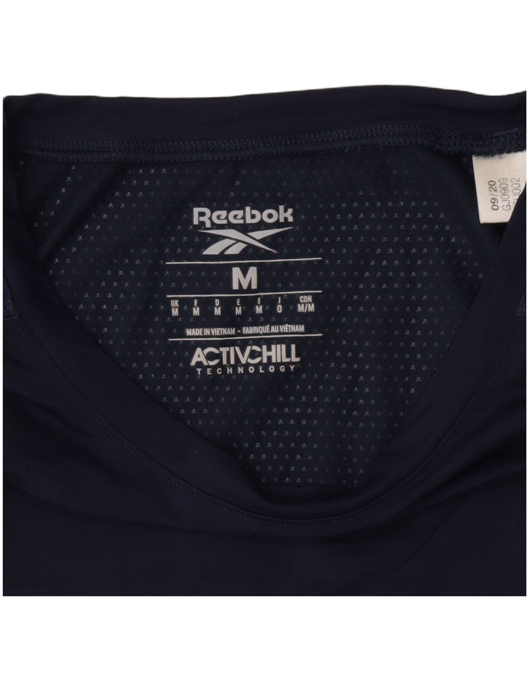 T-shirt grafica da uomo REEBOK Top medio blu navy