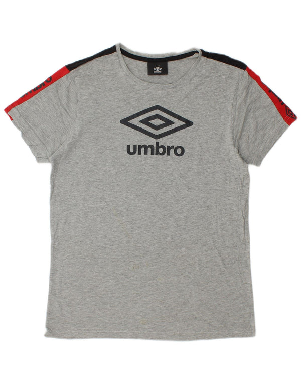 T-shirt grafica da bambino Umbro Top 15-16 anni Colorblock grigio