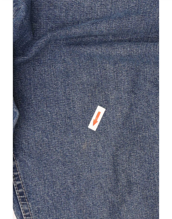 Jeans dritti cargo da donna Lee W32 L30 cotone floreale blu