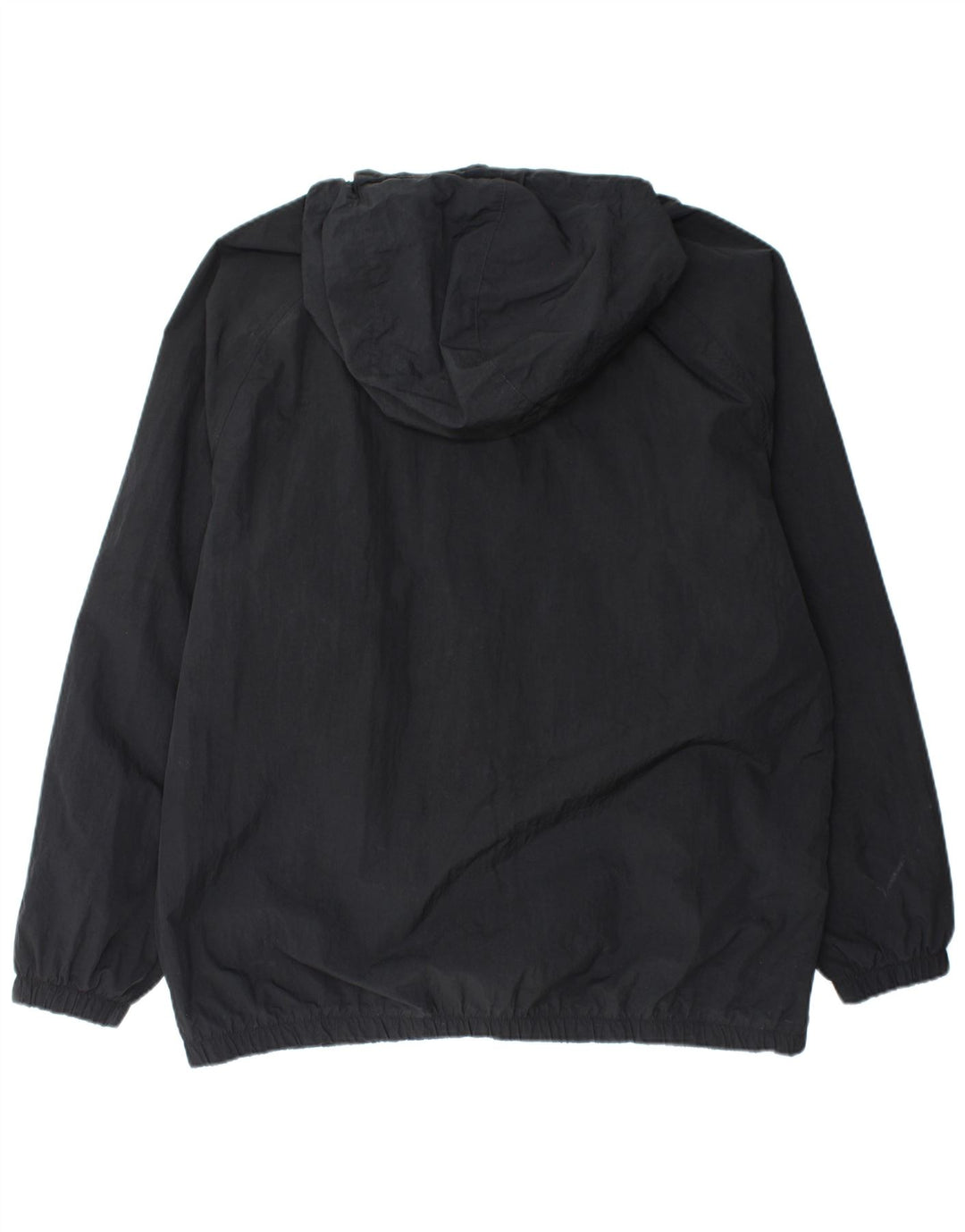 Giacca antipioggia NIKE da uomo con cappuccio pullover UK 42 XL nylon nero