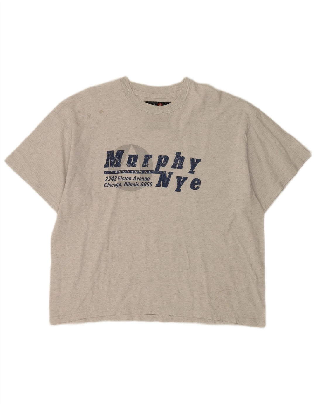 Maglietta grafica da uomo Murphy & Nye Top XL in cotone grigio