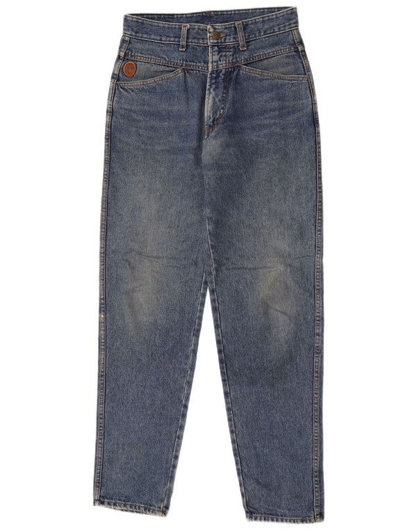 Jeans Trussardi Donna Tapered IT 47 Large W33 L32 Blu Cotone