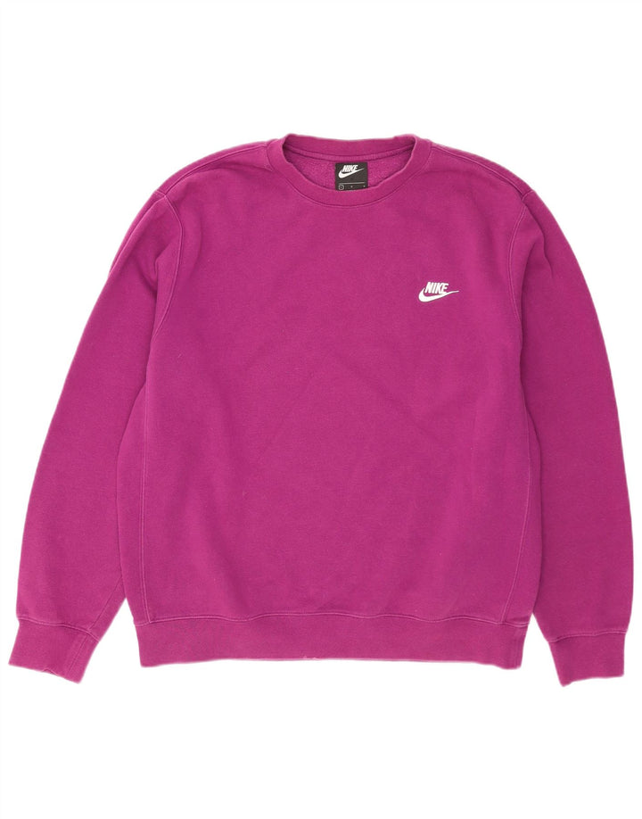Felpa Nike Uomo Maglione Large Rosa Cotone