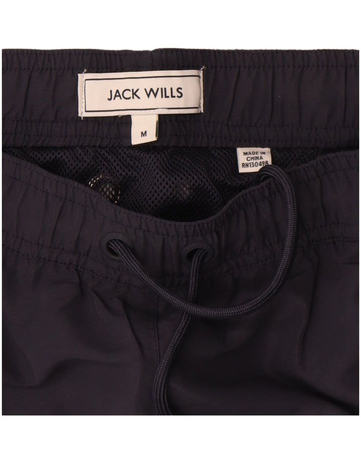Pantaloncini da bagno regolari da uomo Jack Wills medio poliestere blu navy