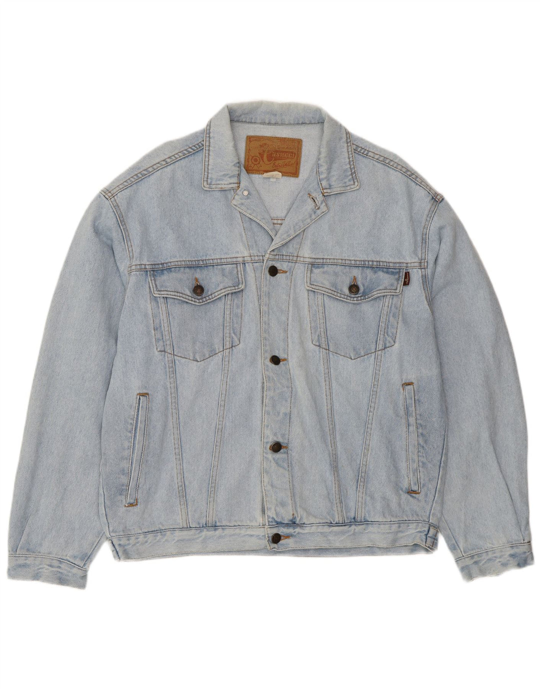 Casucci Giacca in denim da uomo UK 40 Large Blu Cotone
