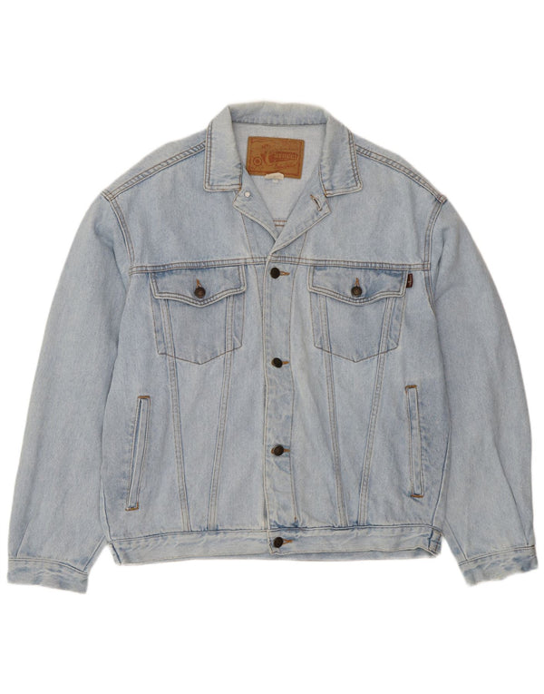Casucci Giacca in denim da uomo UK 40 Large Blu Cotone