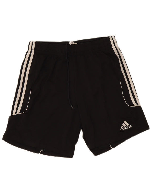 Pantaloncini sportivi Adidas Climalite da uomo grandi in poliestere nero