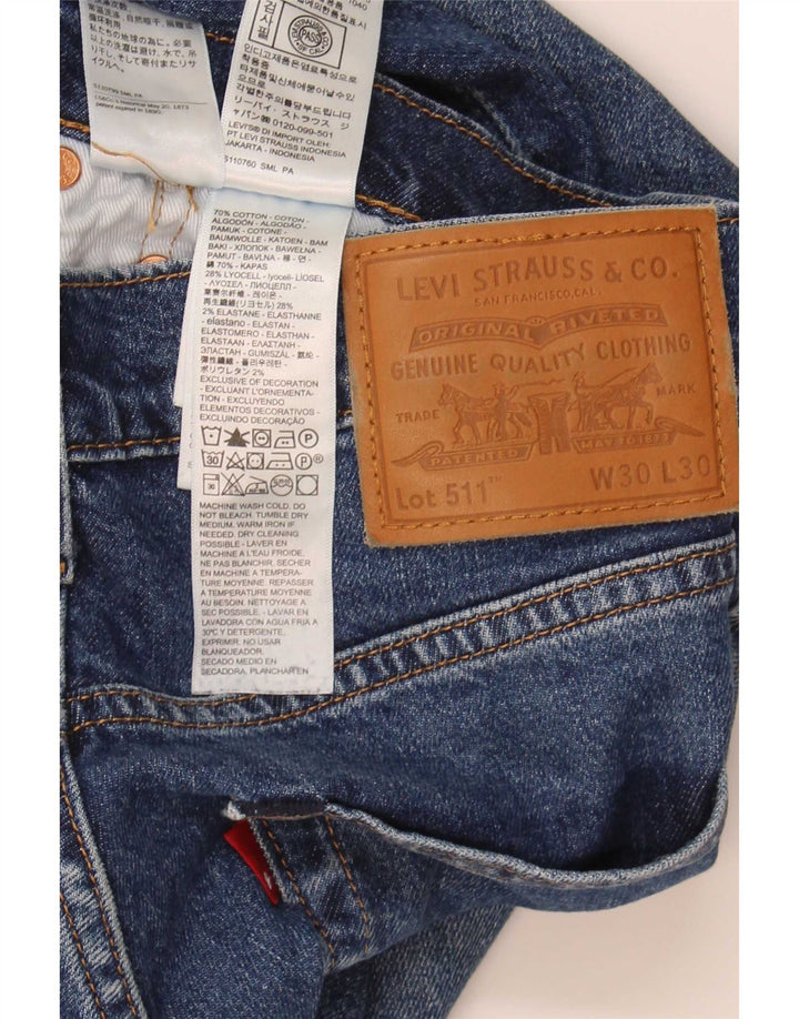 Jeans Levi's Uomo 511 Slim W30 L30 Cotone Blu