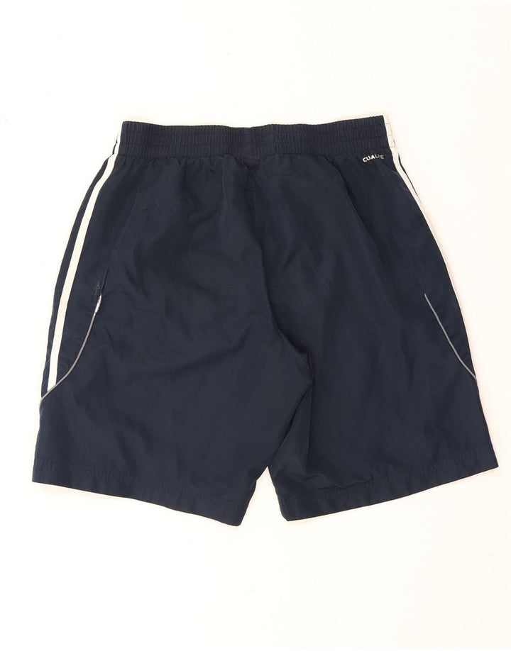 Pantaloncini sportivi Adidas Climalite da uomo medi in poliestere blu navy