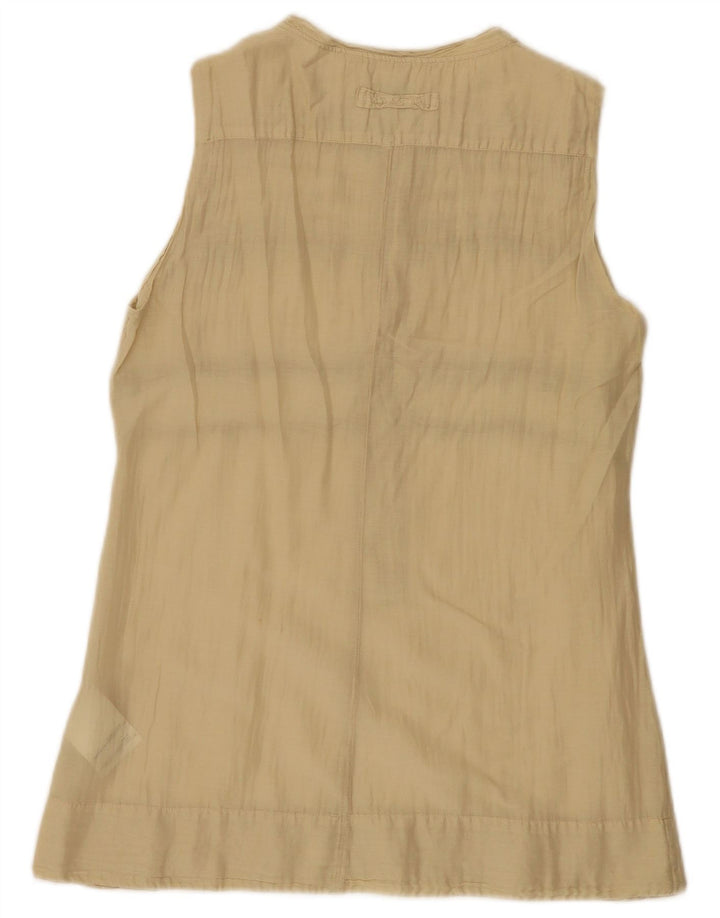 Top tunica senza maniche da donna Henry Cottons IT 44 Cotone beige medio