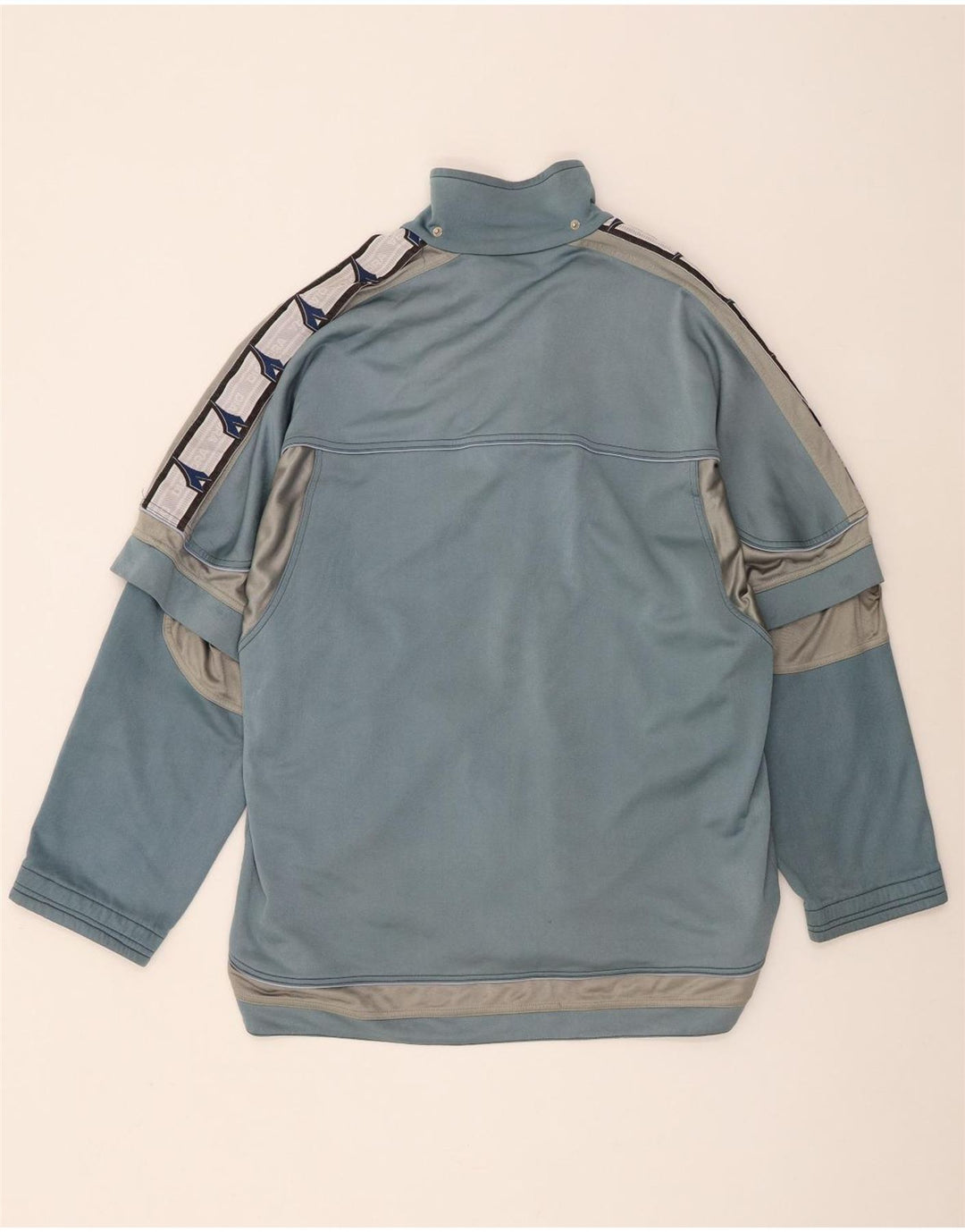 Giacca da tuta grafica da uomo Diadora Large Blue Colourblock
