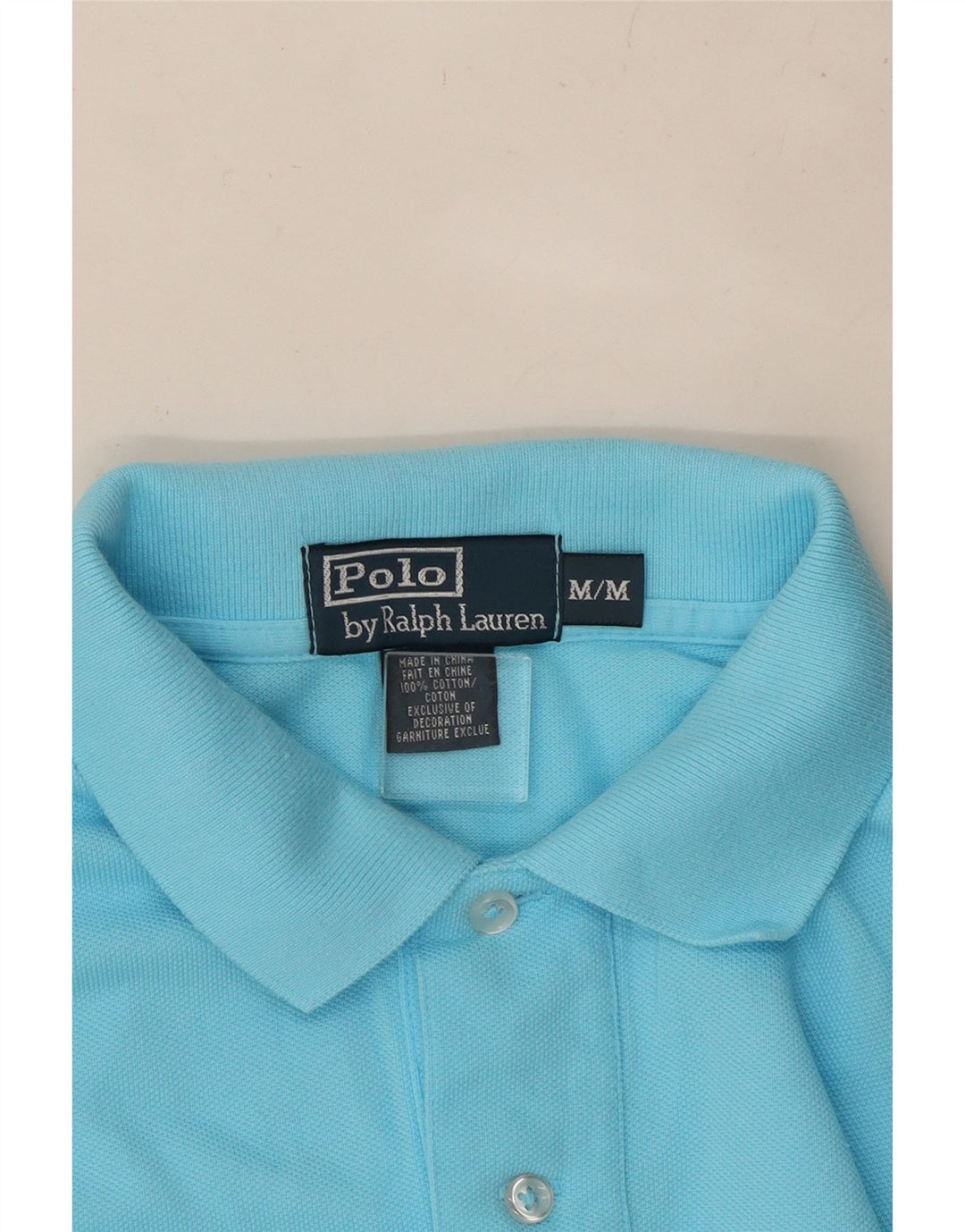 POLO RALPH LAUREN Polo Uomo Blu Medio Cotone