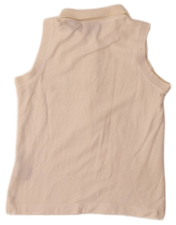 Polo senza maniche da donna Fila UK 12 cotone bianco medio