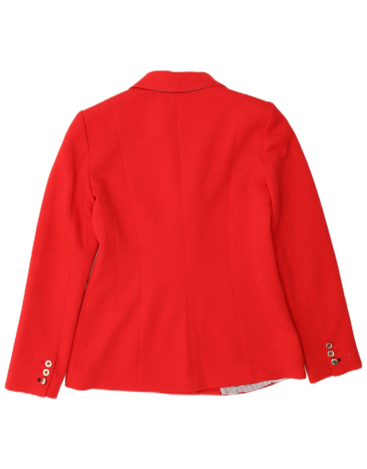 Giacca blazer doppiopetto da donna Tommy Hilfiger US 2 XS poliestere rosso